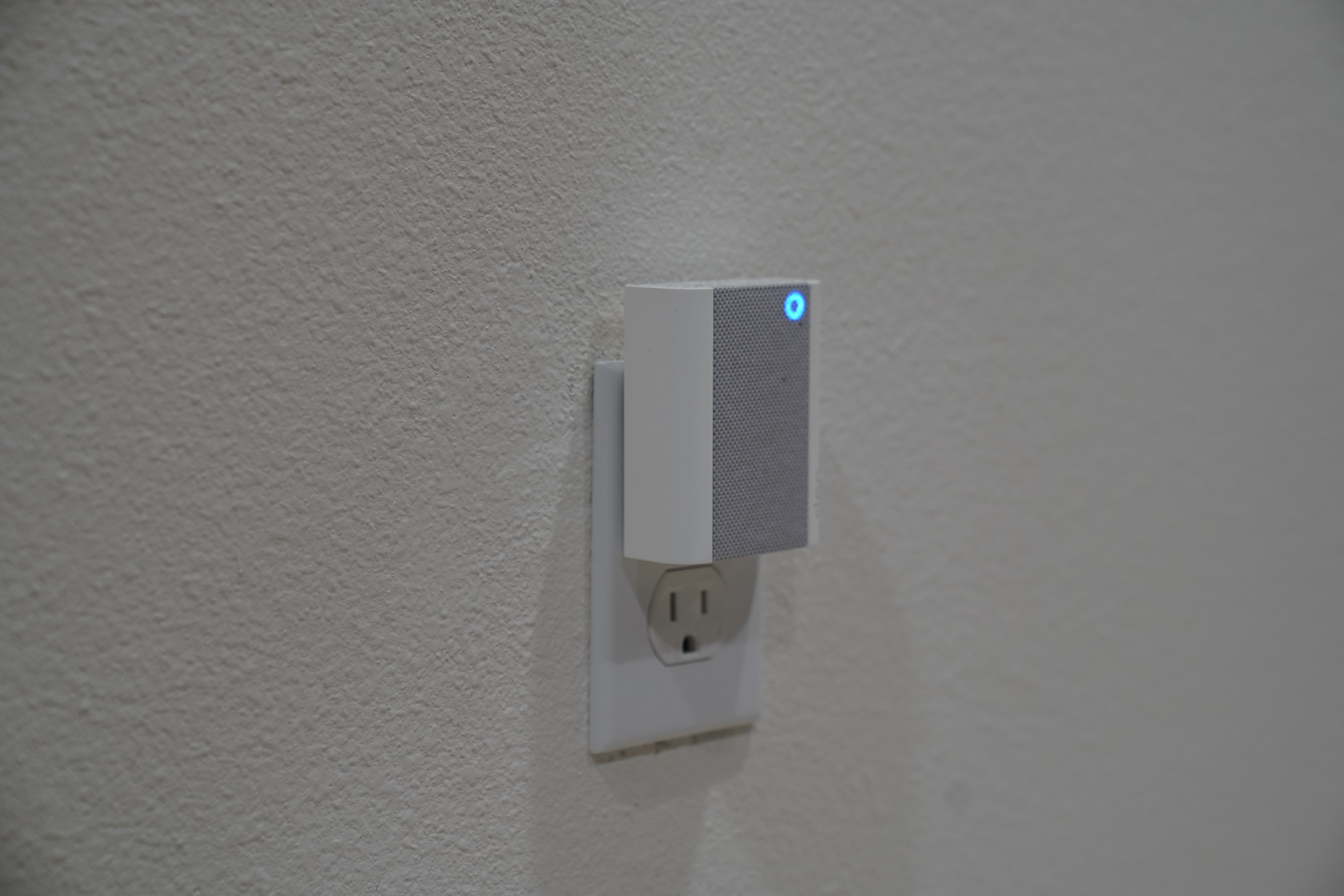 A Ring Chime plugged into a wall outlet