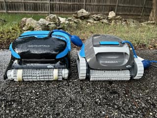 The Dolphin Nautilus CC Plus beside the Dolphin Cayman after testing