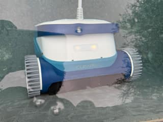 The Clear UV scrubbing tile at the pool waterline
