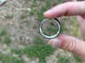 The recessed sensors inside the Oura Ring 4's titanium band