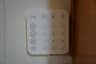 The Ring Alarm keypad mounted on the wall by the door